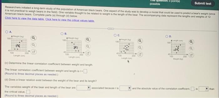 Solved Possible Test Researchers Initiated A Long-term Study | Chegg.com