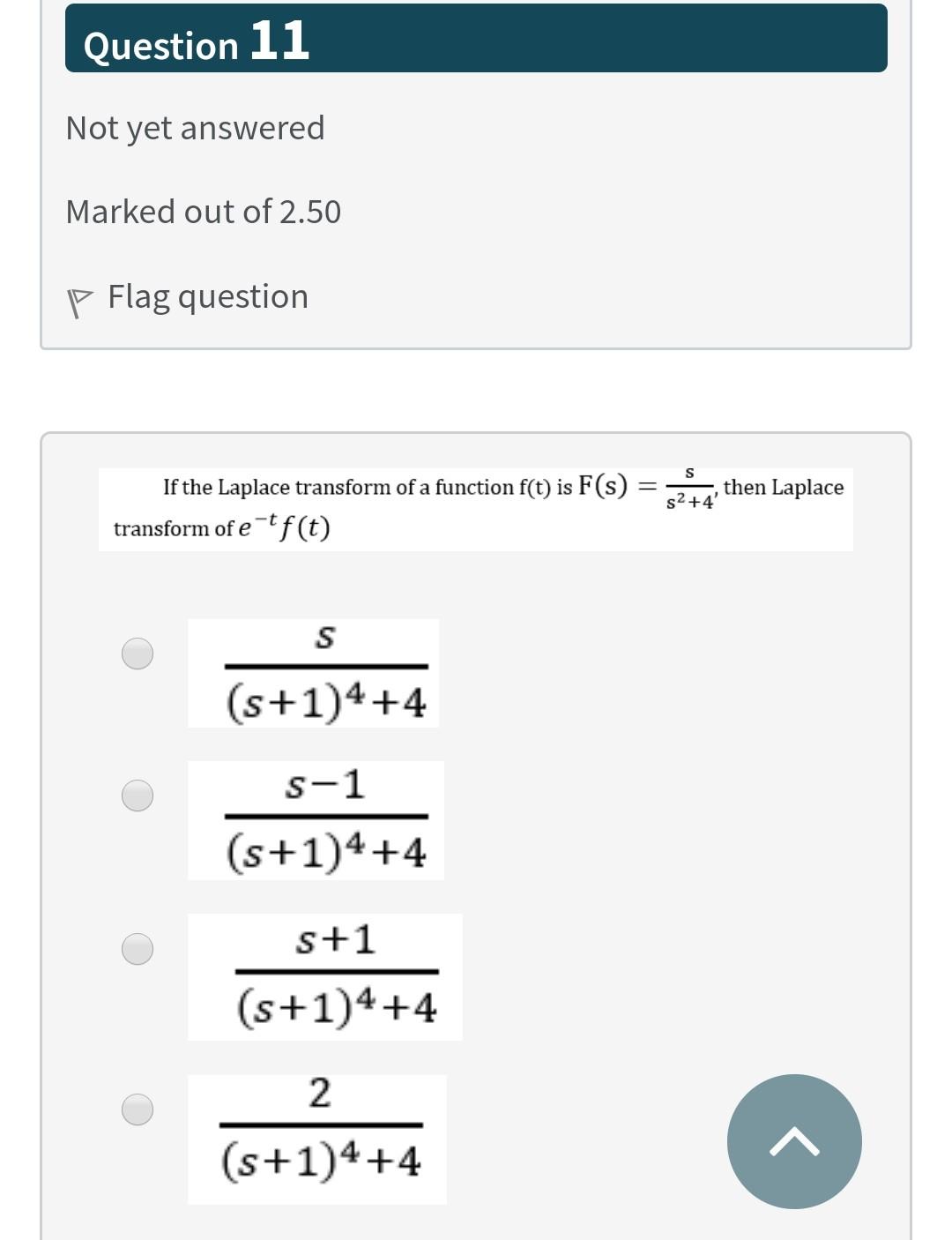 Solved Question 11 Not yet answered Marked out of 2.50 p | Chegg.com