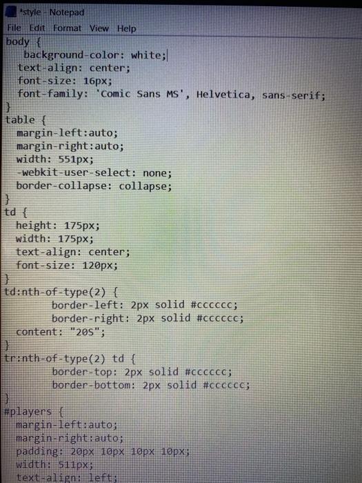 Solved please do this assignment in below html , css and | Chegg.com