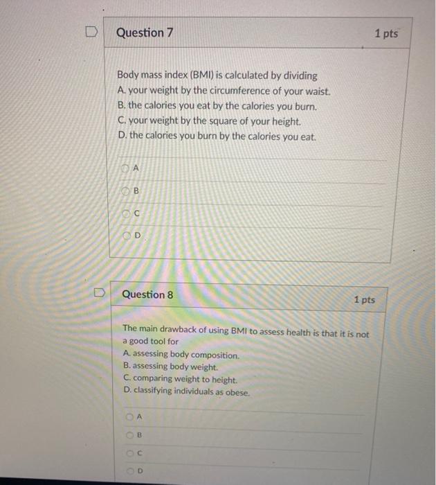 Solved D Question 5 1 pts Which of the following are | Chegg.com