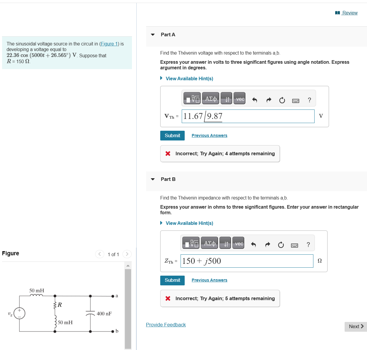 Solved The sinusoidal voltage source in ﻿the circuit | Chegg.com