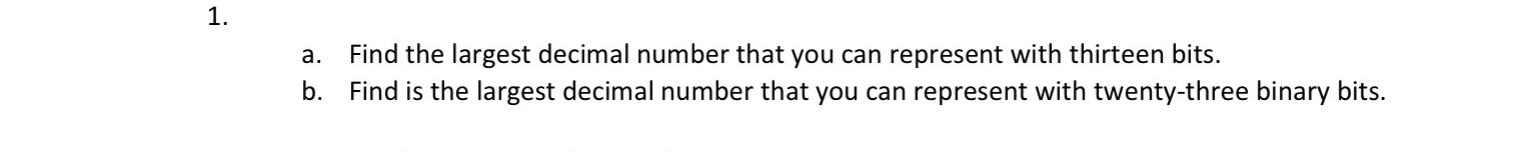largest decimal number in 2 byte word