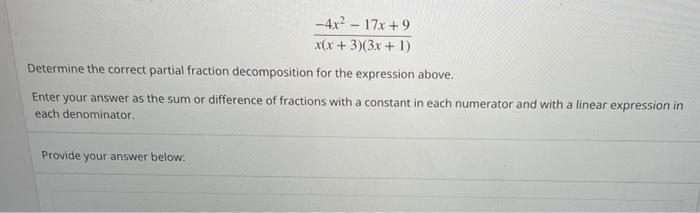 4 x 3 )= 3 3x 17 )- 9