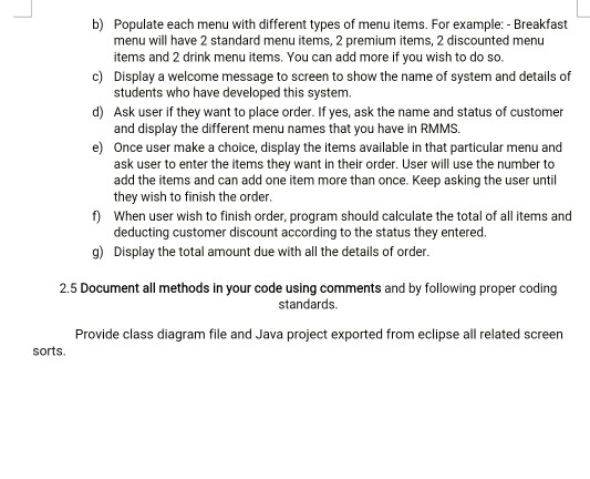 Solved Task: Your task will be to design and develop a | Chegg.com