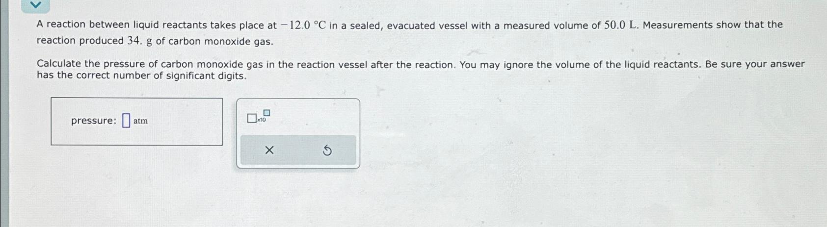 Solved A reaction between liquid reactants takes place at | Chegg.com