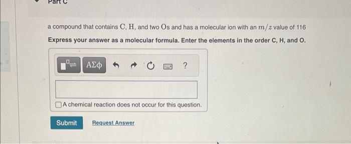 Solved a compound that contains C,H, and one O and has a | Chegg.com