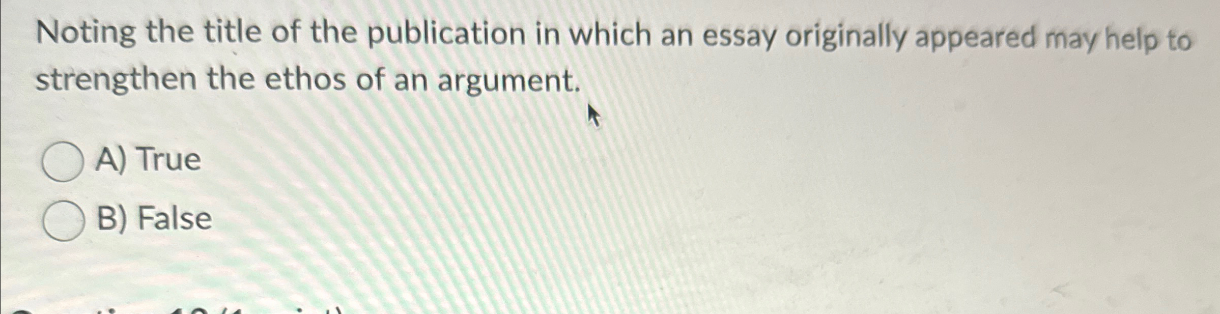 Solved Noting the title of the publication in which an essay | Chegg.com