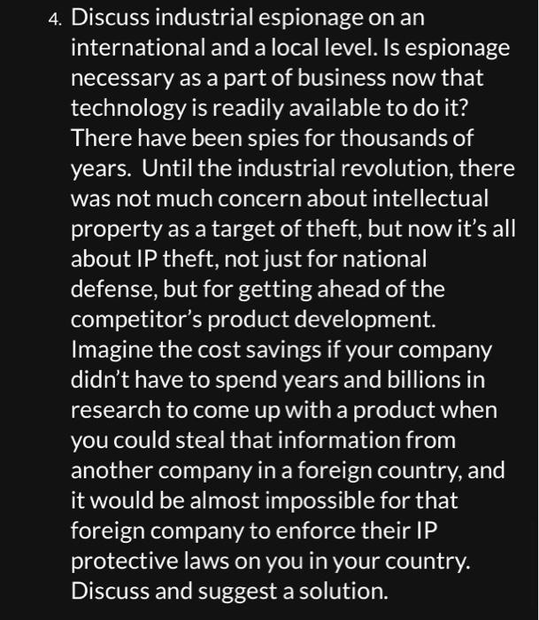 case study 8.1 international espionage