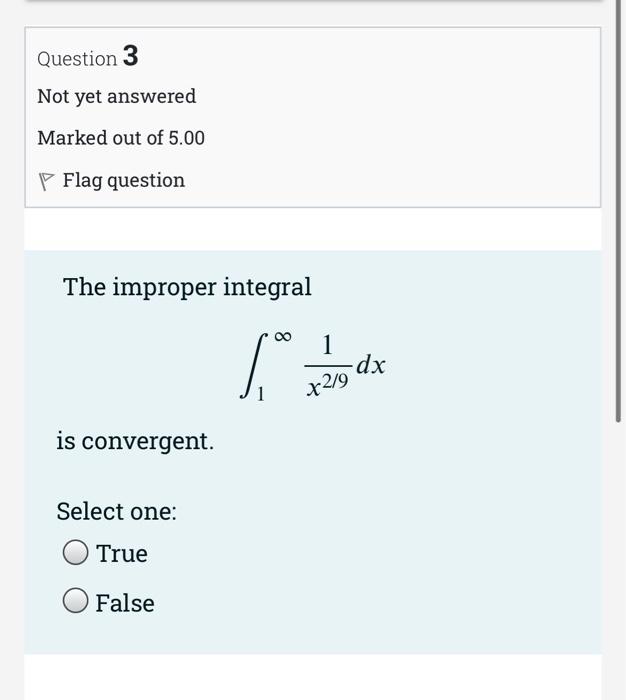 Solved Question 1 Not yet answered Marked out of 5.00 P Flag | Chegg.com