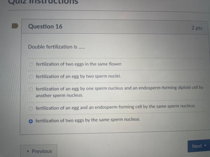 Solved Quiz Instructions Question 11 2 pts Which of the | Chegg.com