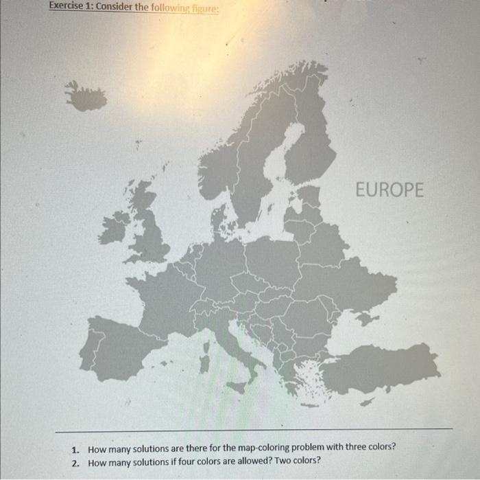 Solved 1. How many solutions are there for the map-coloring | Chegg.com