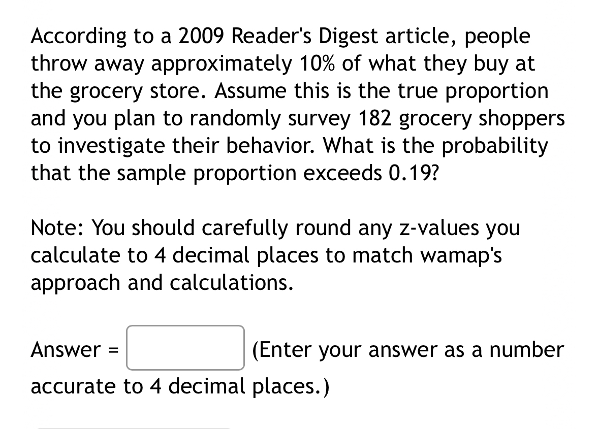 Solved According To A 2009 ﻿Reader's Digest Article, People | Chegg.com