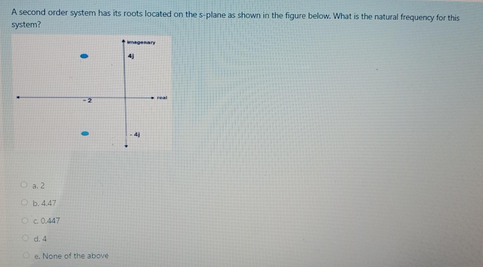 Solved A second order system has its roots located on the | Chegg.com