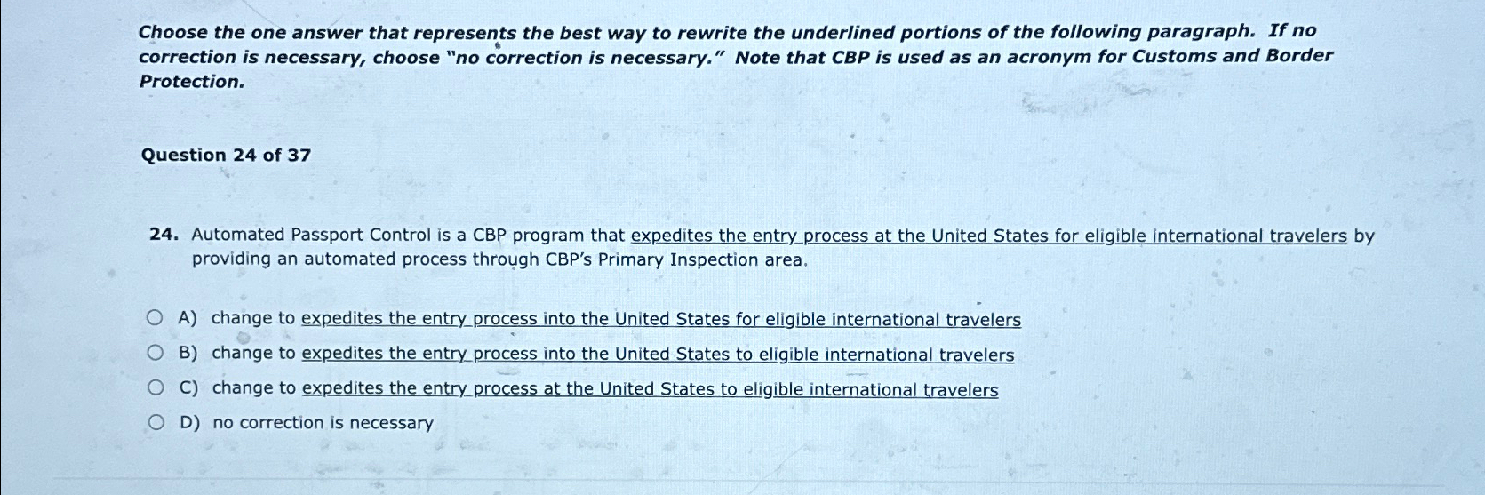 Solved Choose the one answer that represents the best way to | Chegg.com
