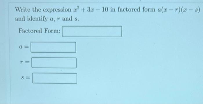 factored form of x 3 3x 2 10x 24