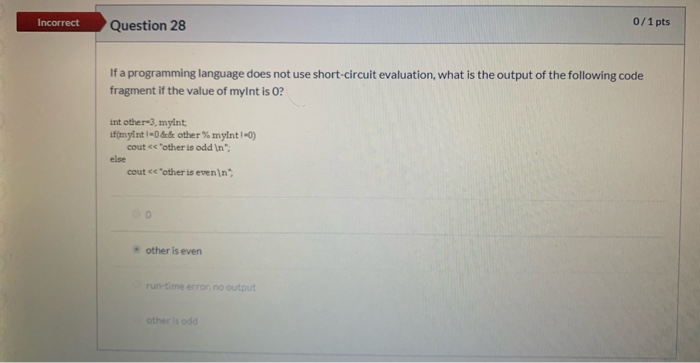 Solved Incorrect Question 26 0 / 1 pts Every year in