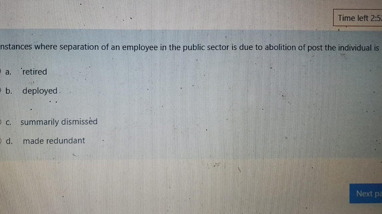 Solved A casual worker is entitled to sick benefit for the