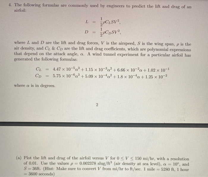 Solved 4. The following formulas are commonly used by | Chegg.com