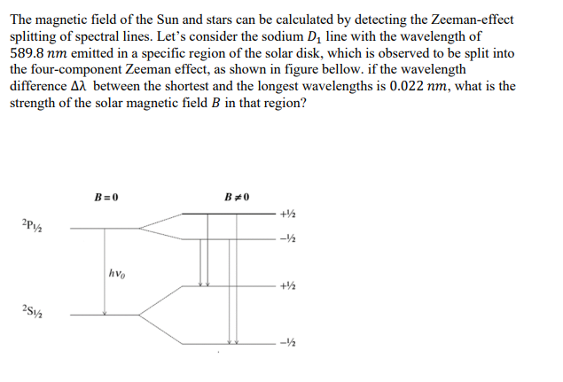 Solved The magnetic field of the Sun and stars can be | Chegg.com