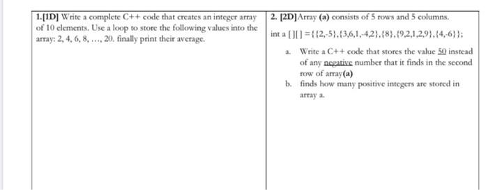 Solved 1.[10] Write a complete C++ code that creates an | Chegg.com
