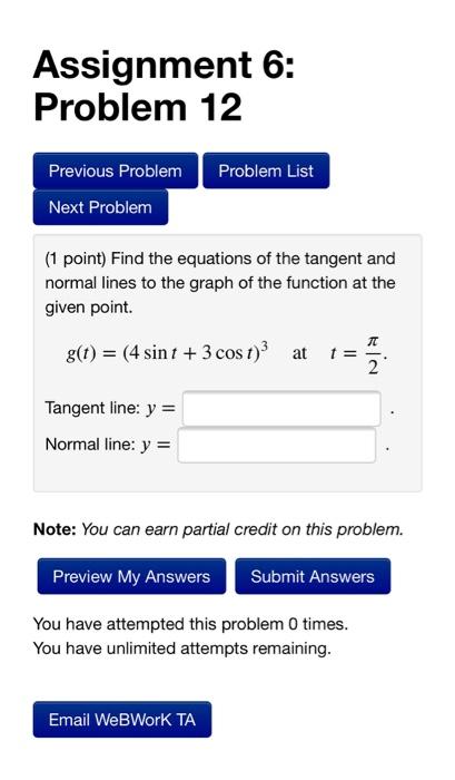 Solved Assignment 6: Problem 12 Problem List Previous | Chegg.com