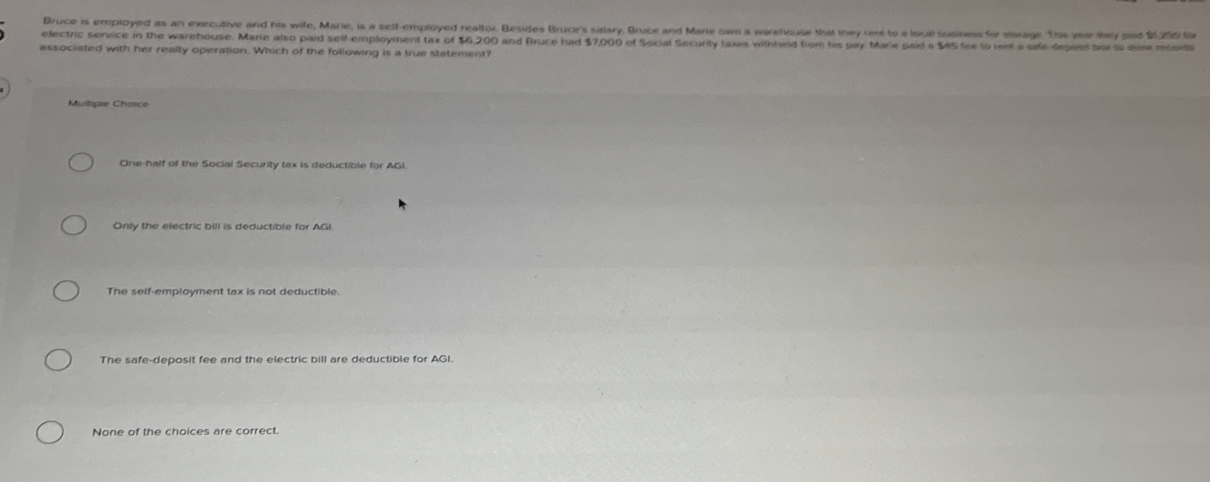 Solved associaled with her rewity operation. Which of the