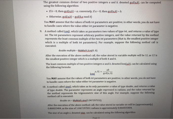 Solved • You do NOT have to write a main() method in any of | Chegg.com