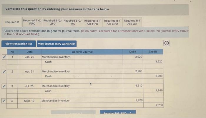 Solved B. Record The Above Transactions In General Journal | Chegg.com