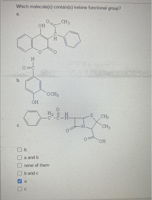 Solved Identify all functional groups present in the | Chegg.com