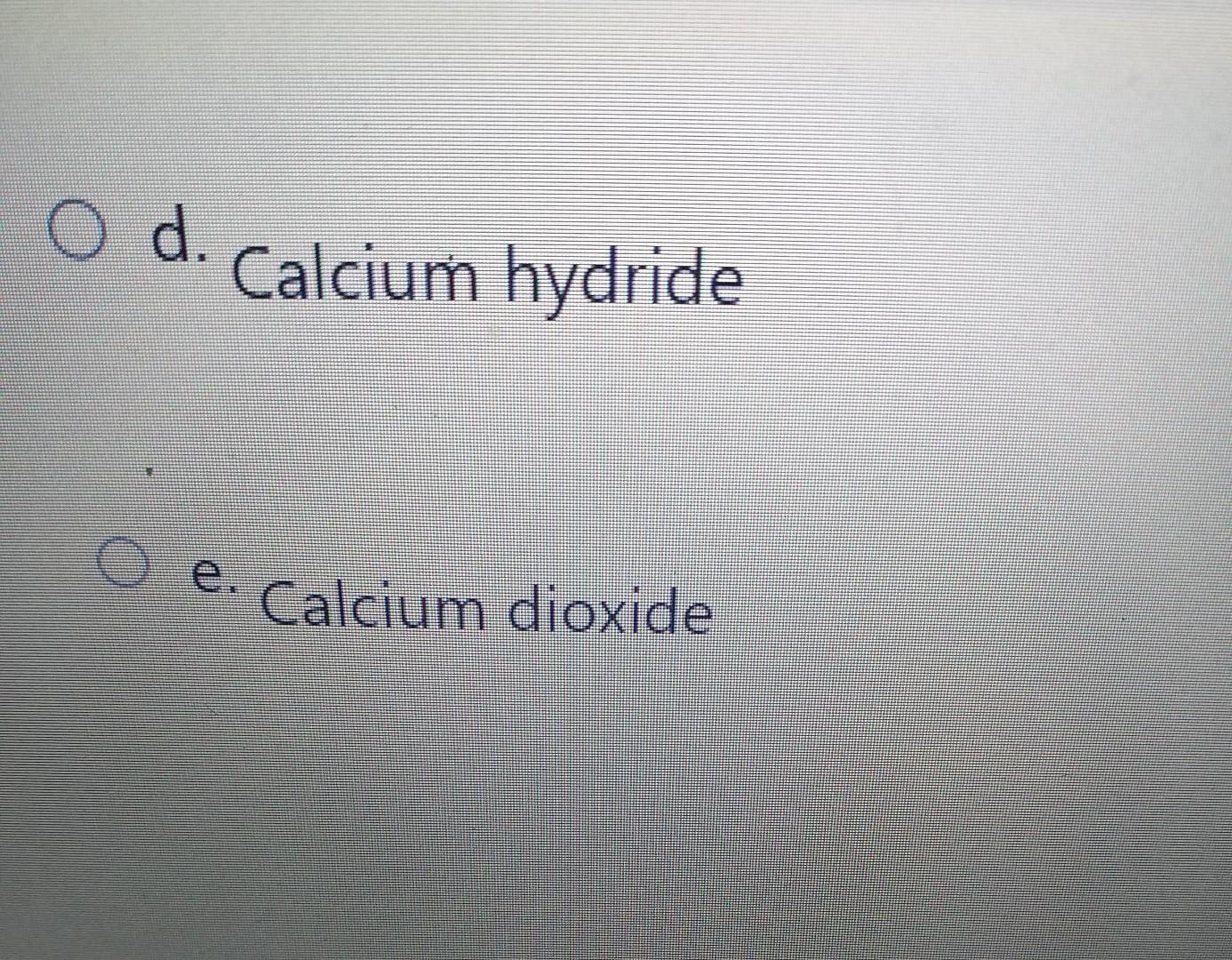 Solved What is the correct name for Ca(OH)2 formula? a. | Chegg.com