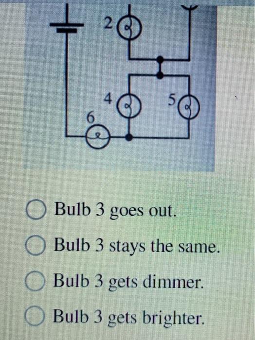 Solved When bulb 1 burns out in the circuit shown, what