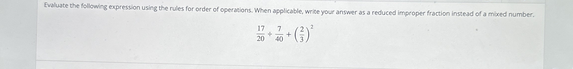 Solved Evaluate the following expression using the rules for | Chegg.com