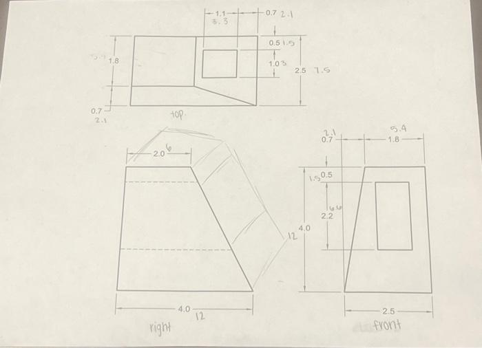 Solved draft this in isometric and scale it 3:1 | Chegg.com