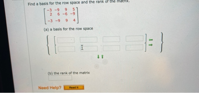 Solved Find a basis for the row space and the rank of the | Chegg.com