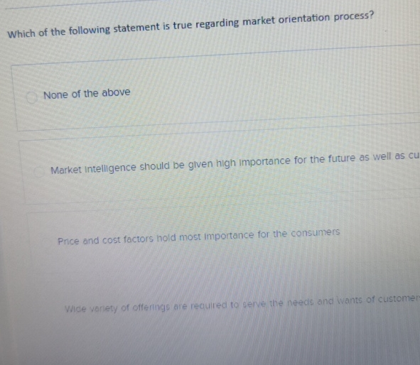 Solved Which of the following statement is true regarding