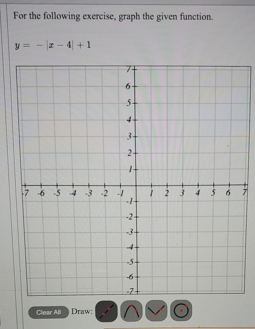 Solved For the following exercise, graph the given function. | Chegg.com