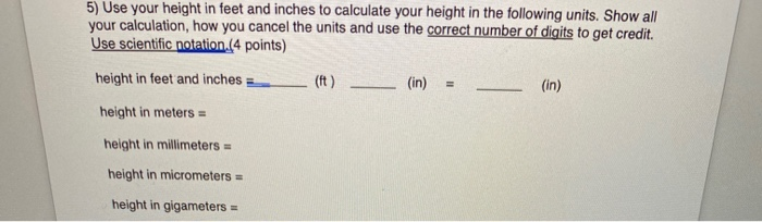 Calculate my clearance height in feet