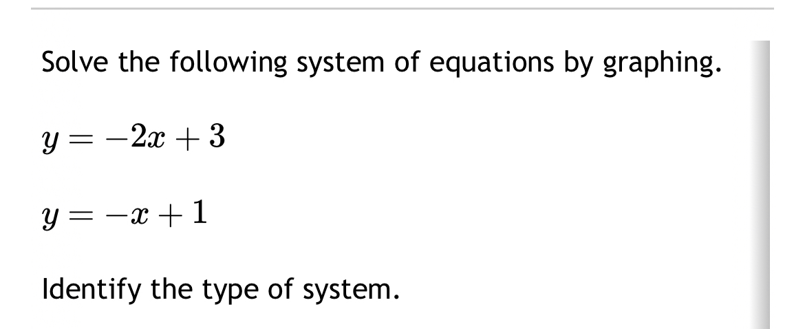 Solved Solve the following system of equations by | Chegg.com