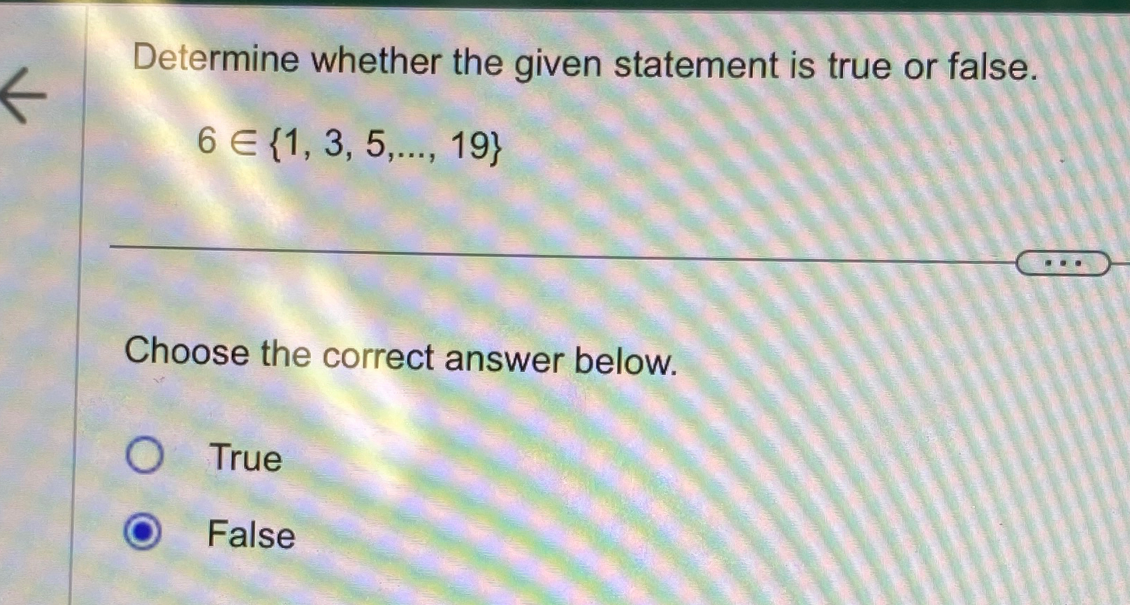 Solved Determine whether the given statement is true or | Chegg.com