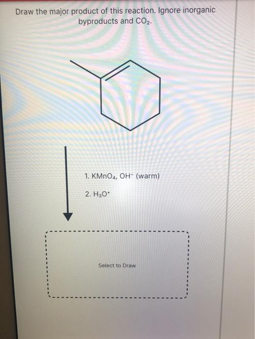 Solved Draw the major product of this reaction. Ignore