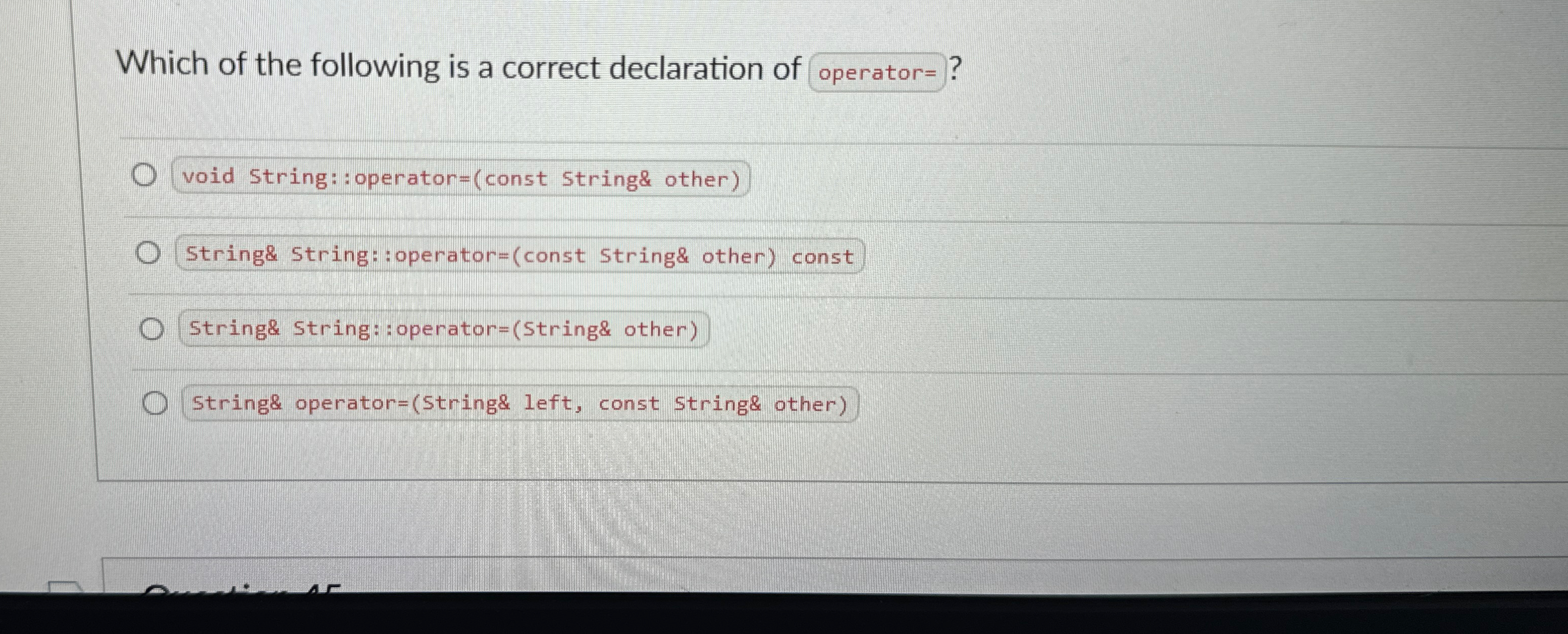 Solved Which of the following is a correct declaration of | Chegg.com