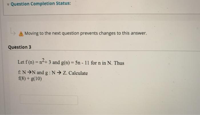 Solved Question Completion Status: A Moving to the next | Chegg.com