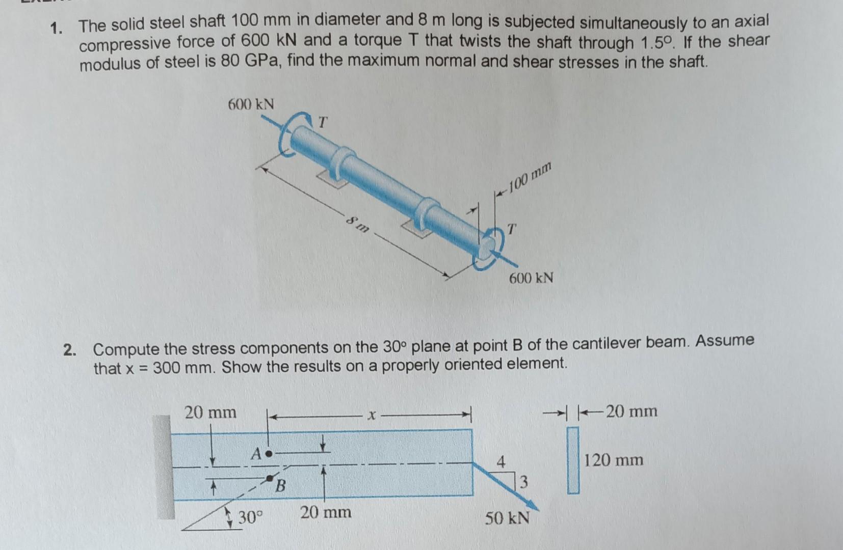 solved-1-the-solid-steel-shaft-100-mm-in-diameter-and-8-m-chegg
