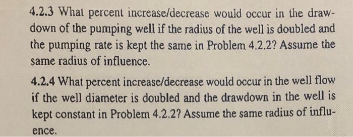 Solved 4.2.3 What percent increase/decrease would occur in | Chegg.com
