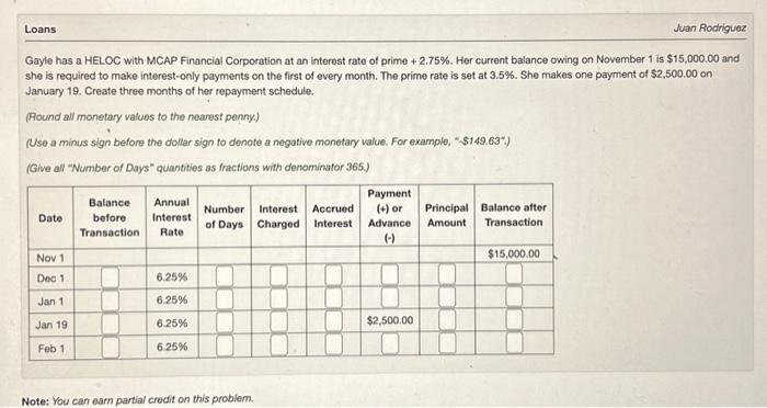 Solved Gayle has a HELOC with MCAP Financial Corporation at | Chegg.com