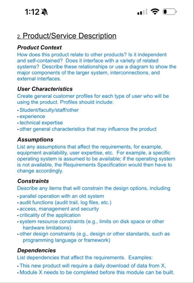 Solved 1:122. ﻿Product/Service DescriptionProduct ContextHow | Chegg.com