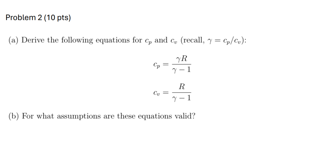 Solved Problem 2 (10 ﻿pts)(a) ﻿Derive the following | Chegg.com