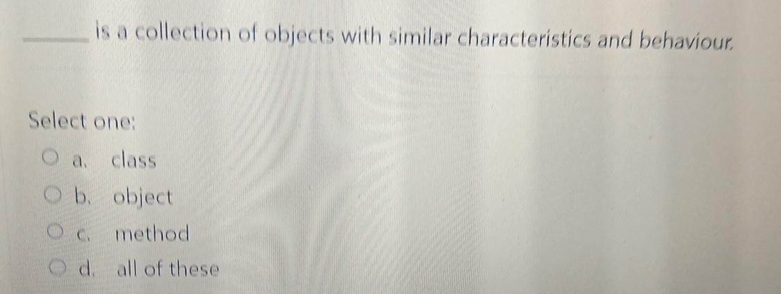 Solved Is A Collection Of Objects With Similar | Chegg.com