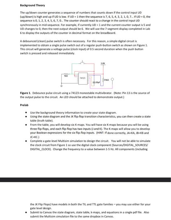 Solved Background Theory The up/down counter generates a | Chegg.com