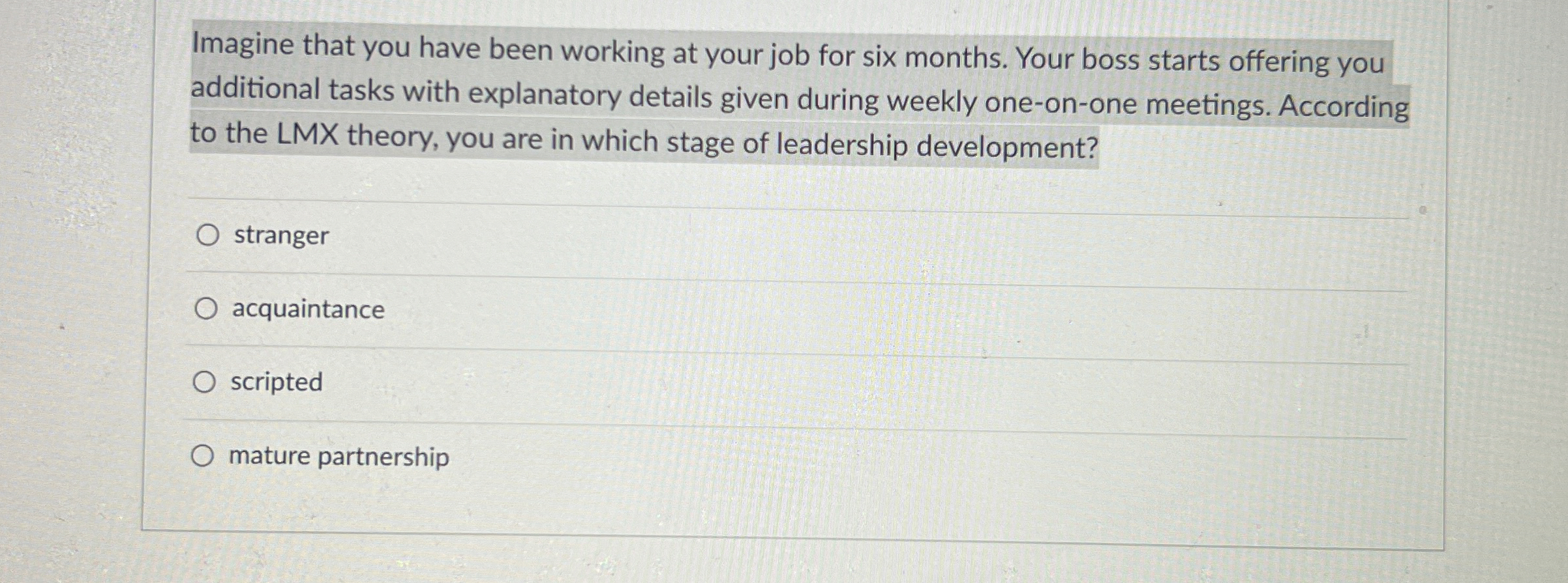 Solved Imagine that you have been working at your job for | Chegg.com